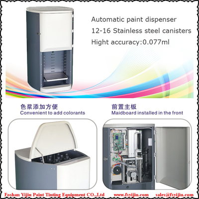 Máquina de teñido automática de la pintura 50ML del dispensador elegante del colorante con la dosificación del sistema